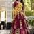 Maroon silk printed chaniya choli