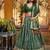 Green silk sequin embroidered chaniya choli