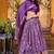 Purple silk sequin embroidered chaniya choli