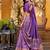 Purple silk sequin embroidered chaniya choli