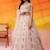 Cream Net Sequins embroidery Lehenga Choli With Dupatta