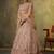 Beige Net Sequins embroidery Lehenga Choli With Dupatta