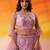 Pink Net Sequins embroidery Lehenga Choli With Dupatta