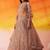 Beige Net Sequins embroidery Lehenga Choli With Dupatta