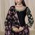 Black roman silk embroidered salwar suit for festival
