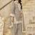 Beige roman silk embroidered salwar suit