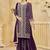Purple goergette embroidered sharara suit