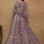 Lavender net emboidered wedding wear anarkali suit