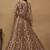 Brown net emboidered wedding wear anarkali suit