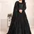 Black net emboidered wedding wear anarkali suit