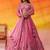 Pink Organza Sequins Thread & Embroidery Lehenga Choli With Dupatta