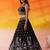 BLACK Net Sequins Thread & Embroidery Lehenga Choli With Dupatta