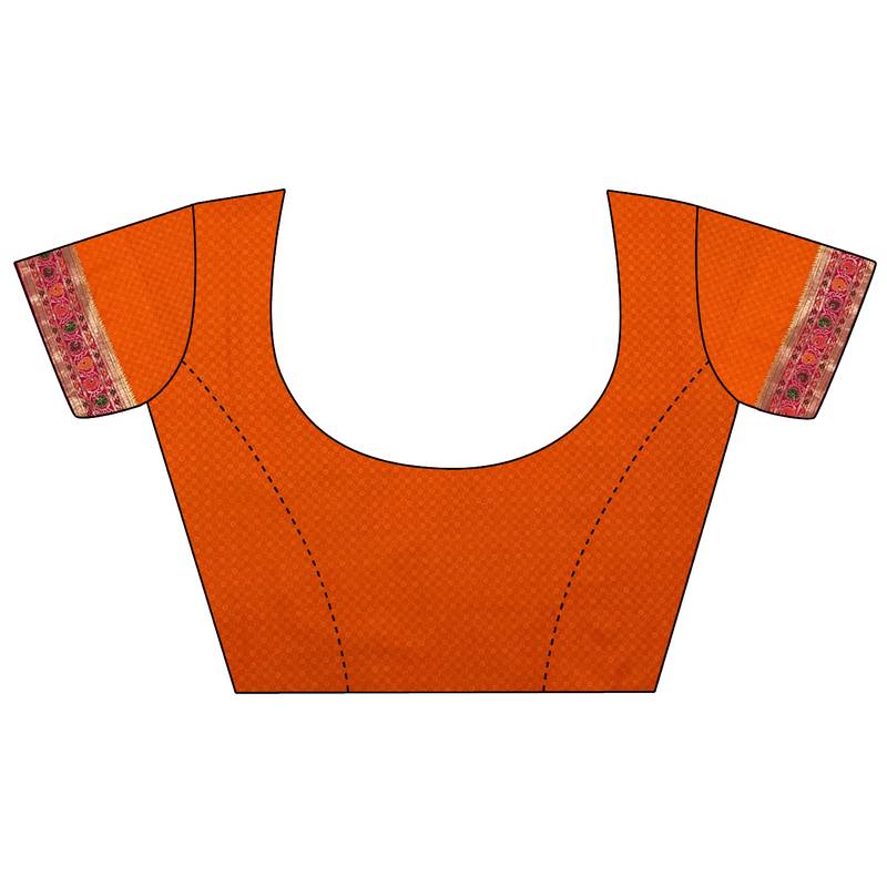 red banarasi lichi silk blend meenakari zari weaving patola saree