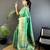sea green banarasi lichi silk blend meenakari zari weaving patola saree