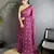 purple polka dot sequence & foil print fancy georgette saree