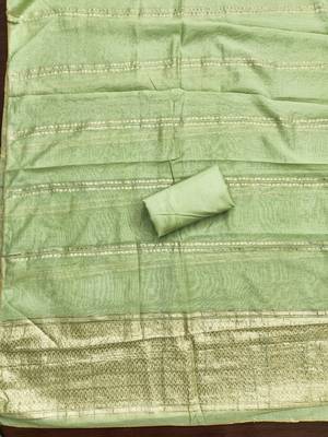  light green weaving jacquard dress material 3