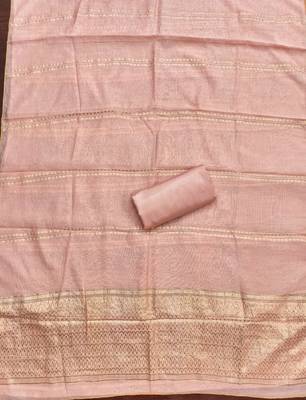  peach weaving jacquard dress material 3