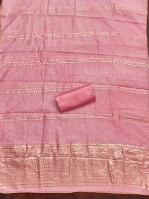  pink weaving jacquard dress material 3