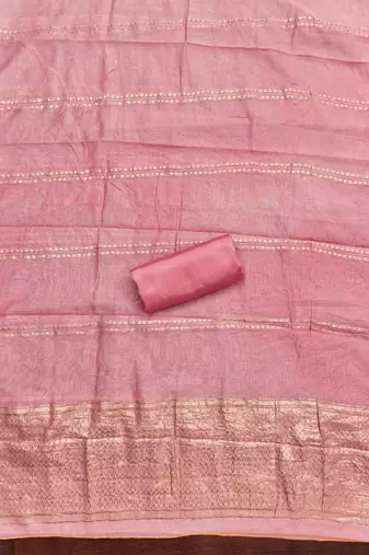  pink weaving jacquard dress material