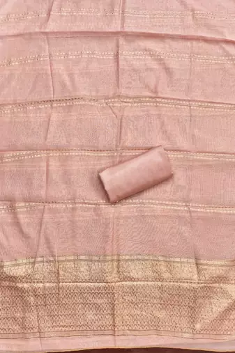  peach weaving jacquard dress material