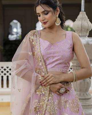TrePink embroidered lehenga choli with dupatta 9