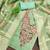 Women's green embroidered neck simmer dress material