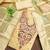 Women's yellow embroidered simmer butti dress material