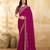 Satin Embroidery With Sequence Work Saree with Unstitched Blouse