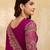 Satin Embroidery With Sequence Work Saree with Unstitched Blouse