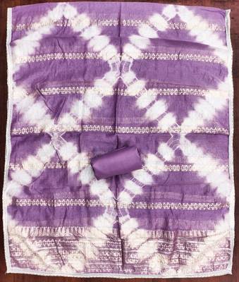  purple thread embroidery cotton dress material 4