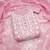 Women's pink thread embroidery chanderi dress material