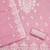Women's pink thread embroidery chanderi dress material