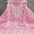 Women's pink thread embroidery chanderi dress material