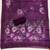 Women's purple thread embroidery silk dress material