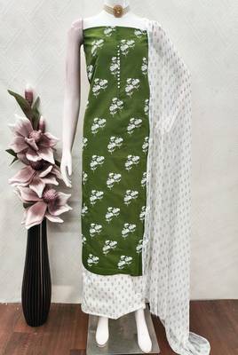  mehandi designer print cotton dress material 3