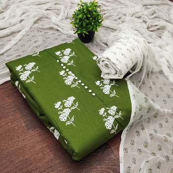  mehandi designer print cotton dress material 4
