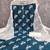 Women's teal designer print cotton slub dress material