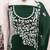 Women's green embroidery georgette dress material
