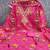Women's pink embroidery digital modal dress material