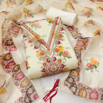 embroidery digital print modal dress material 1