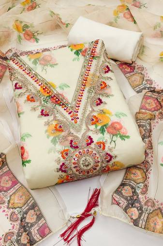  embroidery digital print modal dress material