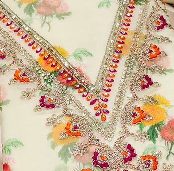  embroidery digital print modal dress material 2