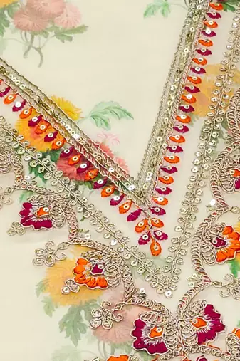  embroidery digital print modal dress material