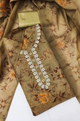 Women's embroidery & digital cotton dress material