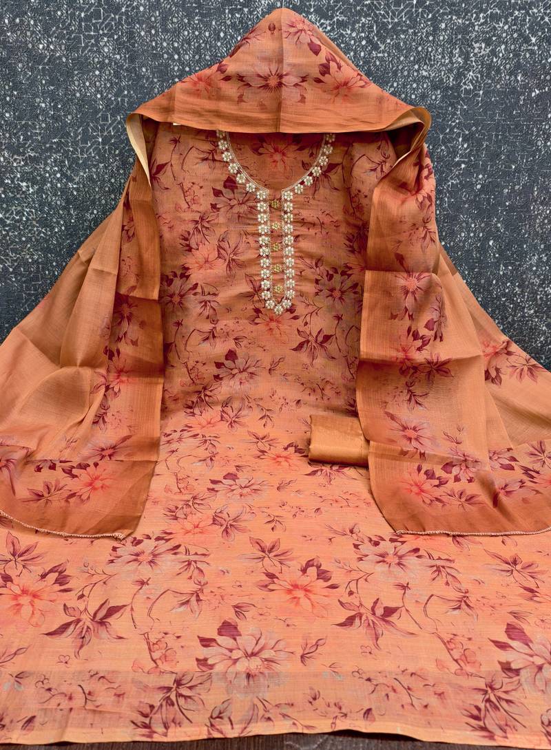 Women's embroidery & digital cotton dress material