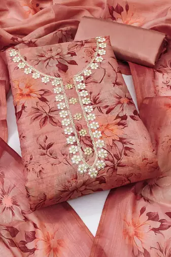 Women's embroidery & digital cotton dress material