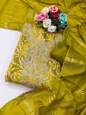  embroidery digital print silk dress material 3