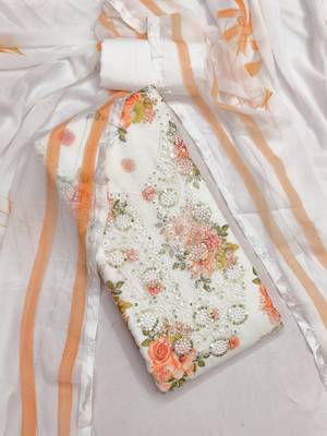  embroidery digital georgette dress material 3