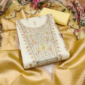  embroidery minakari jacquard dress material 1
