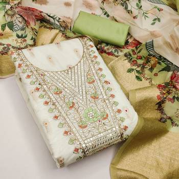  embroidery minakari jacquard dress material 3